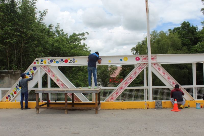 El puente de Tecoluco, tendrá el mismo estilo que las letras del centro de Huejutla